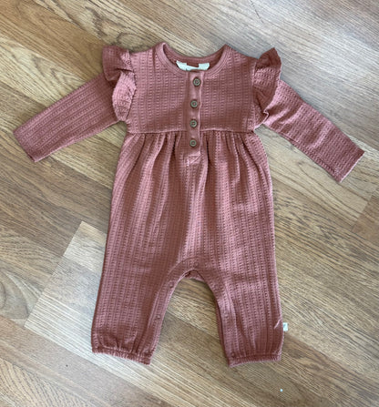 Girls Dotted Rib Jumpsuit