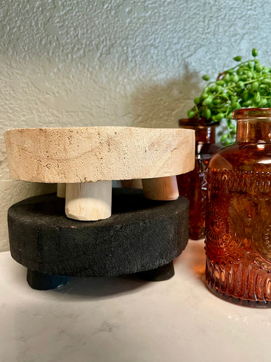 Small Wood Pedestal Riser