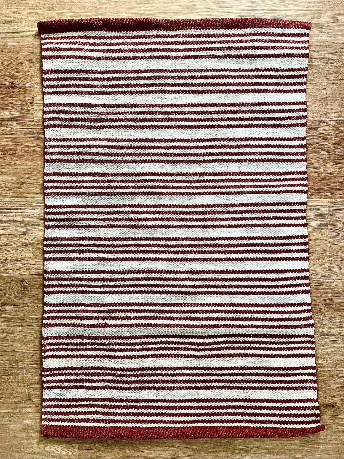 Red Striped Rug