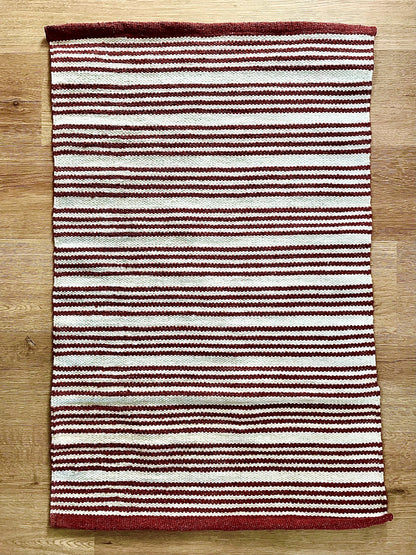 Red Striped Rug