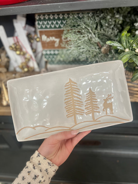 Winter Wonderland Stoneware Platter