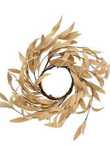 Dried Leaves Candle Ring