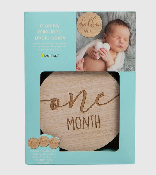 Wood Baby Milestone Set