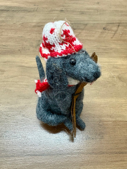 Wool Felt Dog Ornament