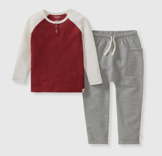 Organic Thermal Tee & Pants Set