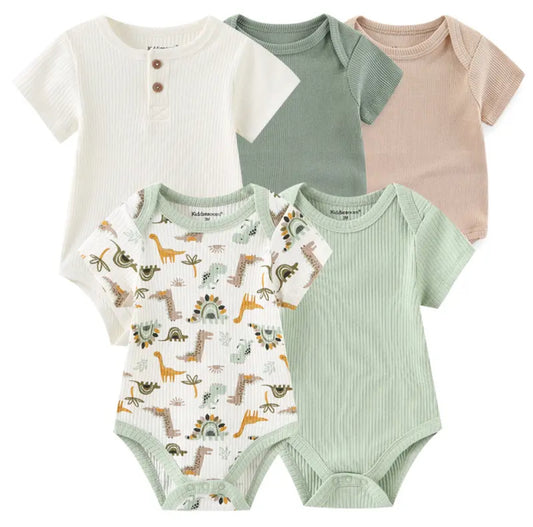 White Baby Onesies - 5 pack