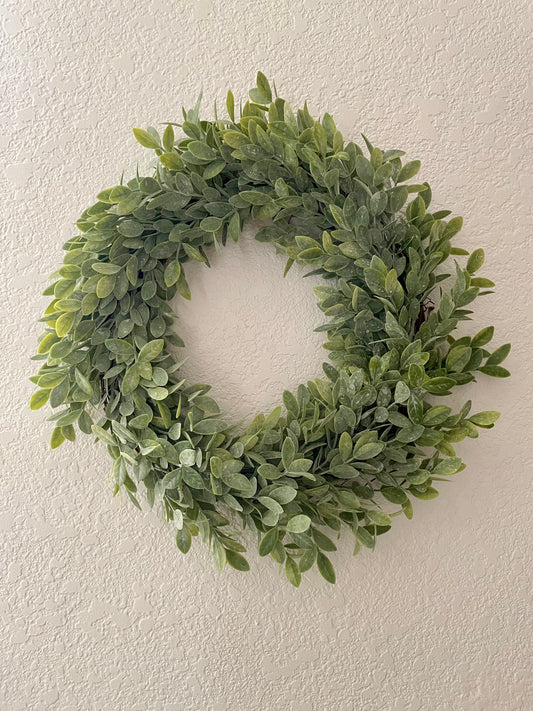 Tea Leaf Faux Wreath