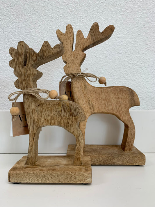 Mango Wood Deer Figurine