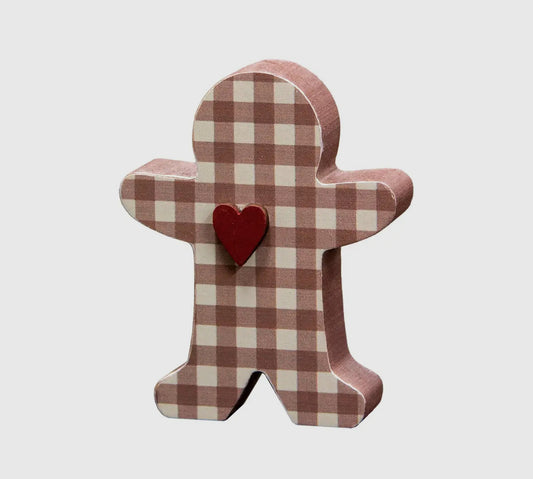 Gingham Gingerbreadman Sitter