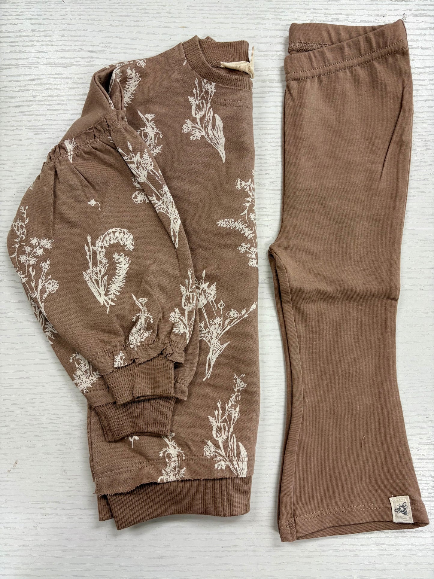 Girls Little Wild Flower Sweatshirt Set