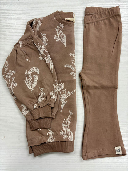 Girls Little Wild Flower Sweatshirt Set