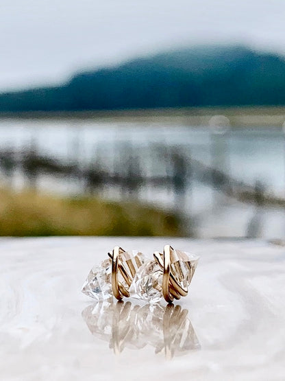 Herkimer Diamond Stud Earrings