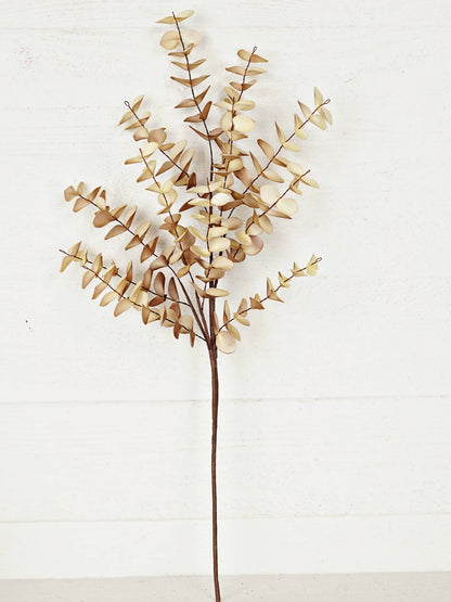 24in Real Touch Eucalyptus Stem in Latte Beige