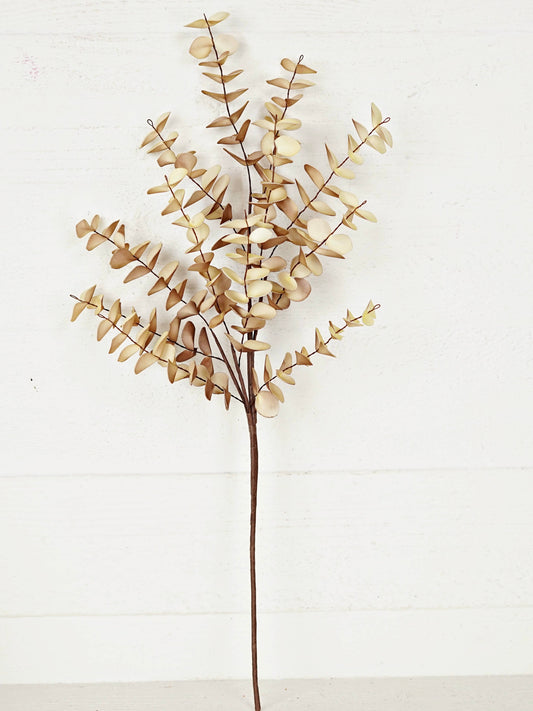 24in Real Touch Eucalyptus Stem in Latte Beige