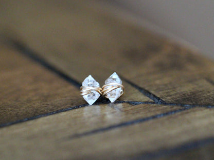 Herkimer Diamond Stud Earrings