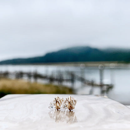 Herkimer Diamond Stud Earrings