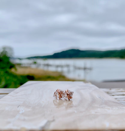 Herkimer Diamond Stud Earrings