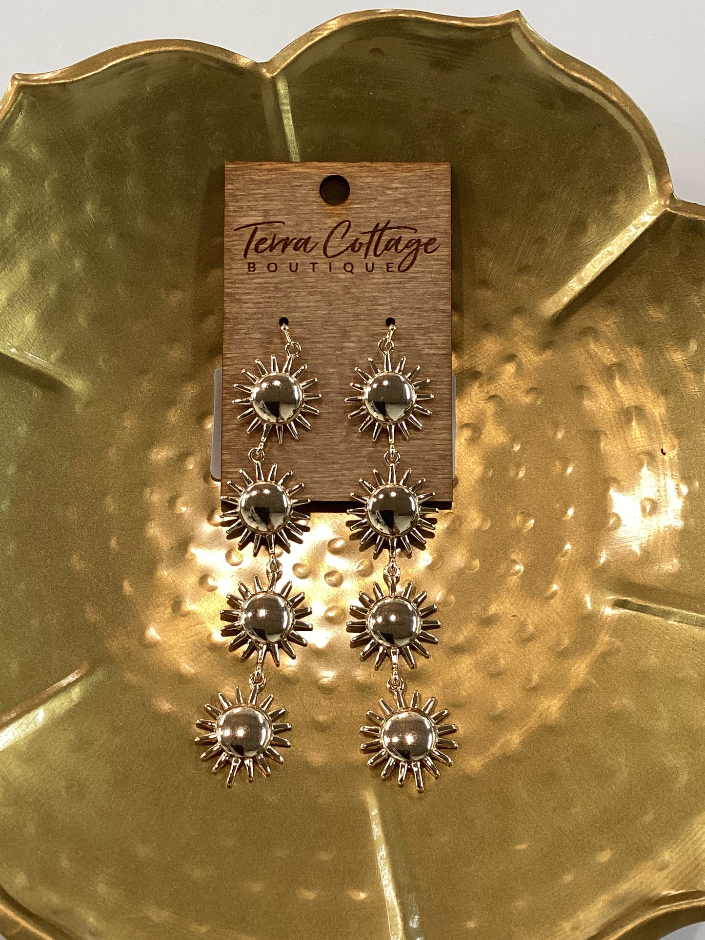 Tiered Sun Drop Earrings