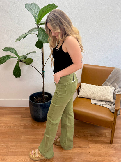 Moss Agate Super High Relaxed Flare