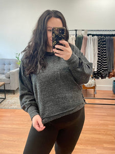 Black Hacci Oversized Sweater