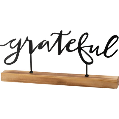 Metal Grateful Sign