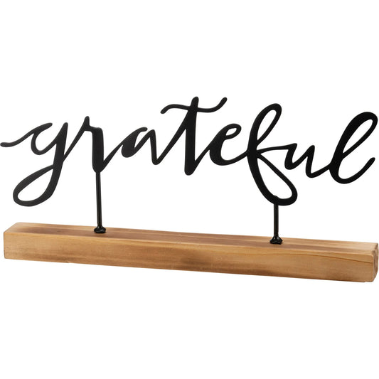 Metal Grateful Sign