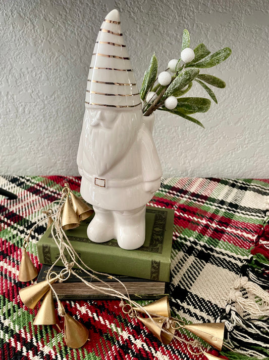 Stoneware Gnome Vase