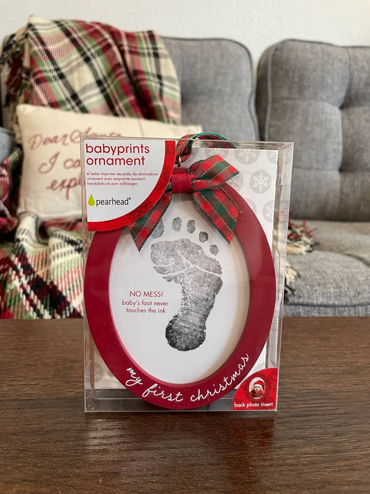 Baby Footprint Ornament Kit - Clean Touch Ink