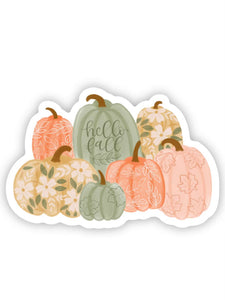 Hello Fall Pumpkins Sticker
