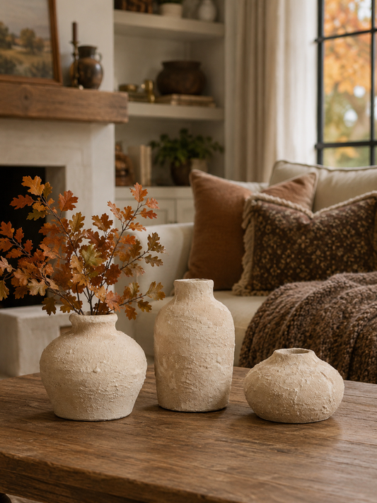 Textured Bud Vases