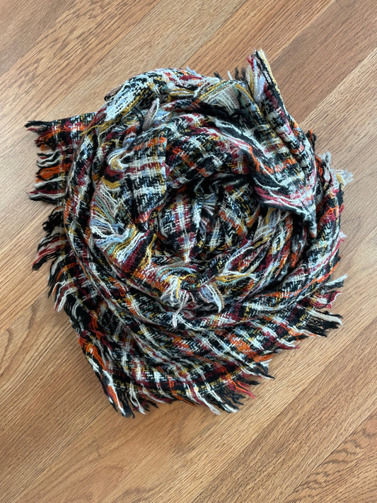 Plaid Blanket Scarf