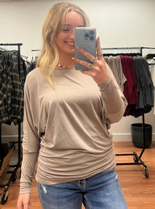 Mocha Soft Dolman Top