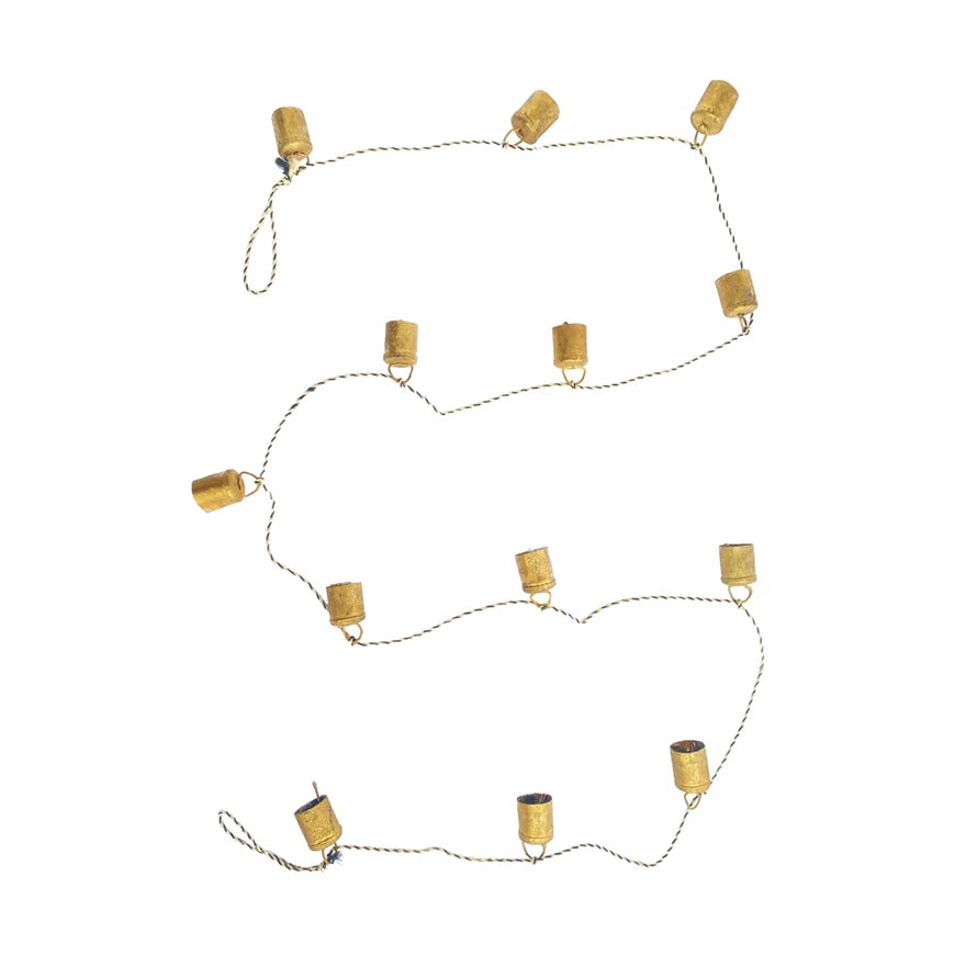 Gold Metal Bell Garland