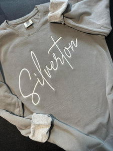 PREORDER Custom Town Name Embroidered Sweatshirt