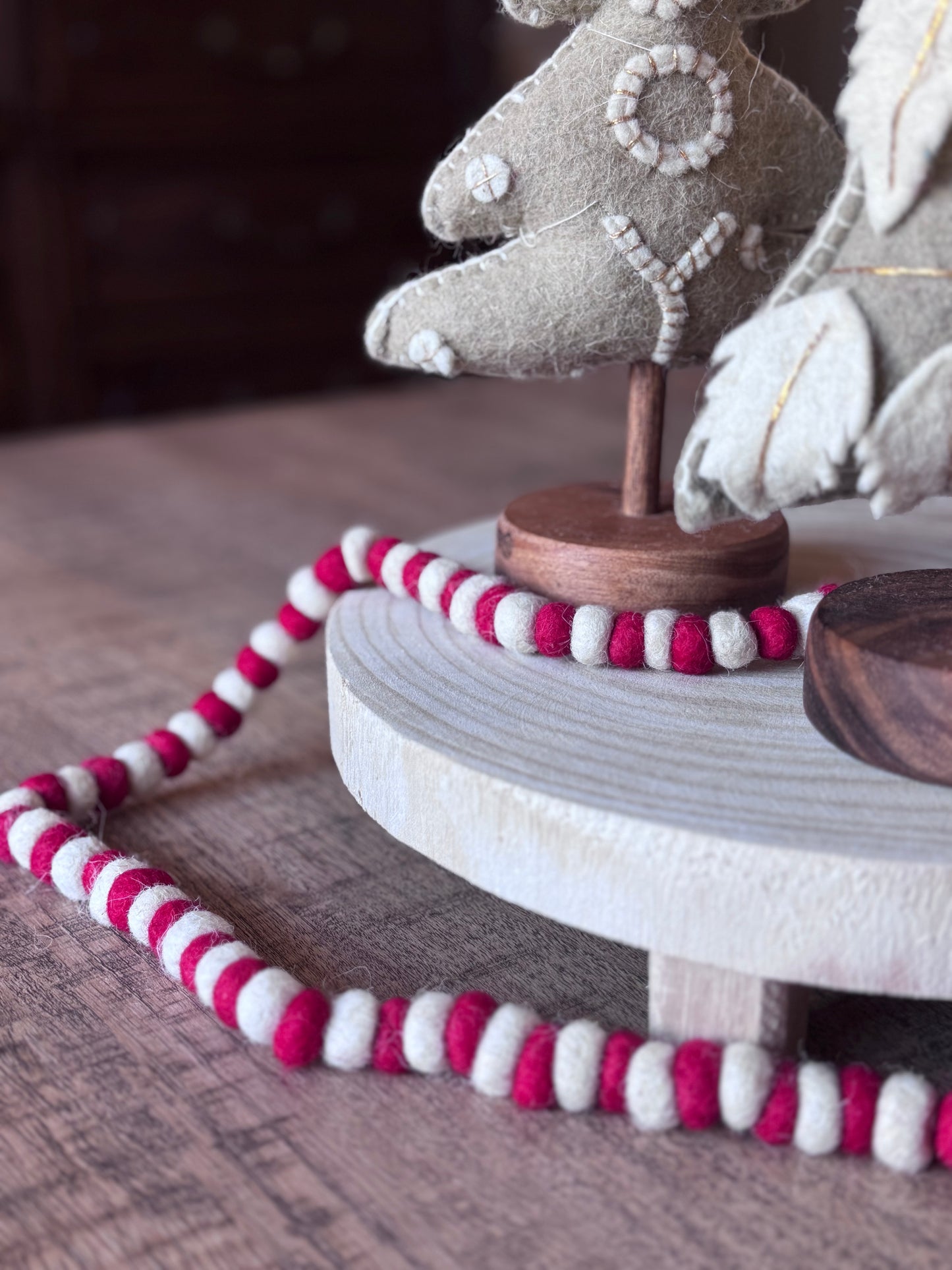 Wool Felt Ball Garland