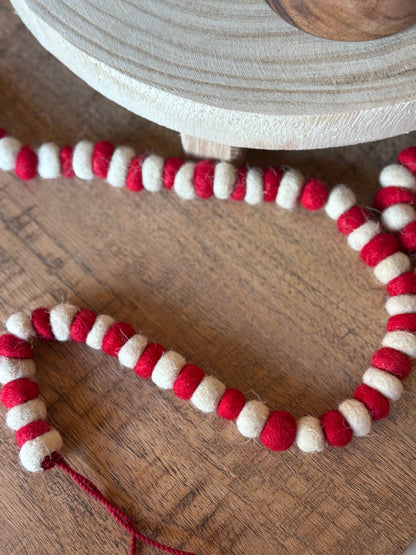 Wool Felt Ball Garland