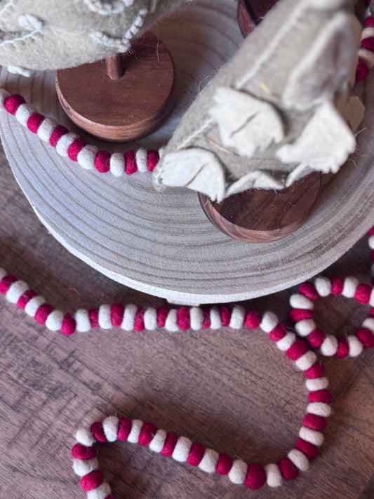 Wool Felt Ball Garland