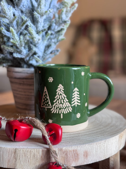 Debossed Tree Mug