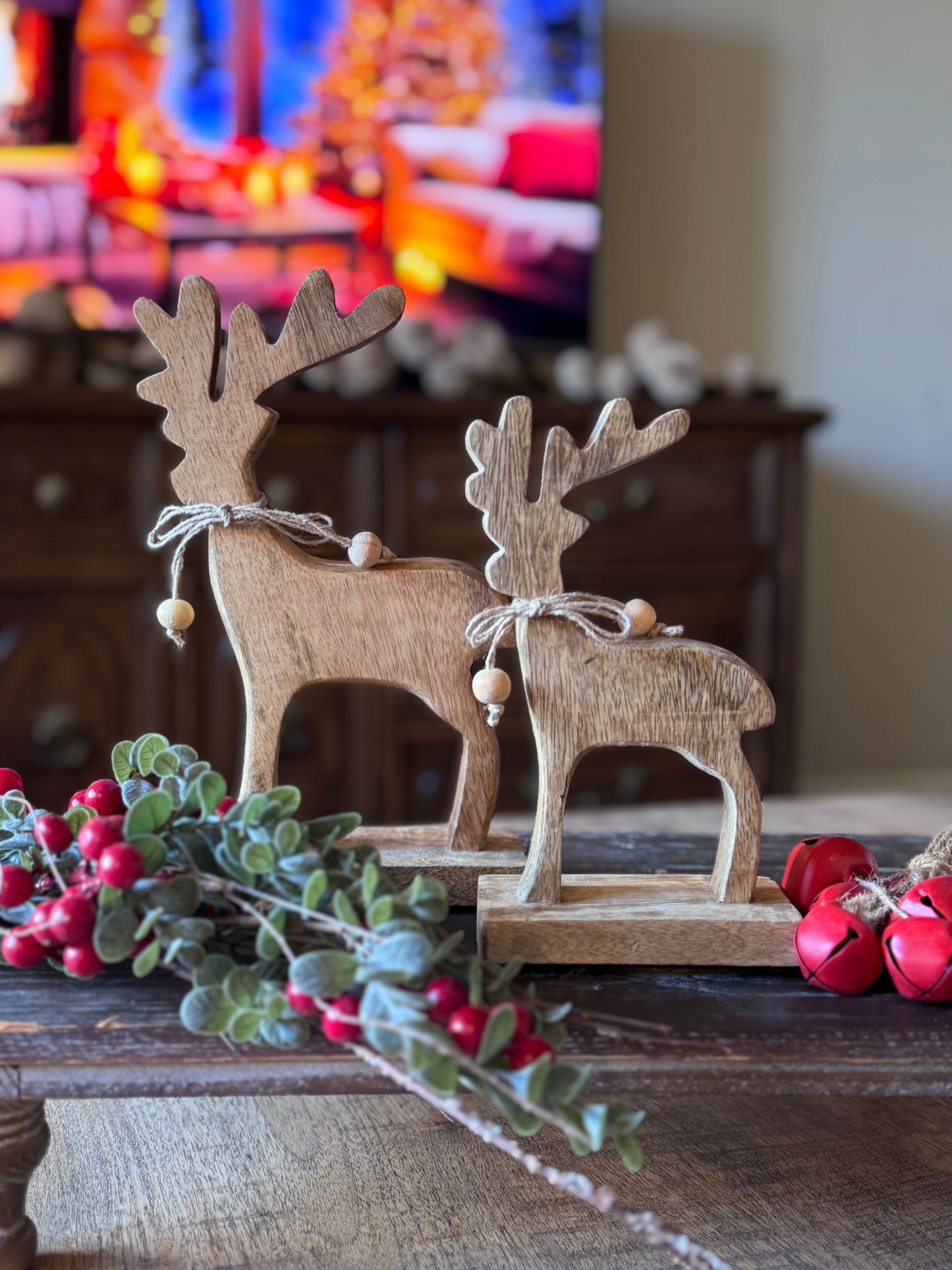 Mango Wood Deer Figurine