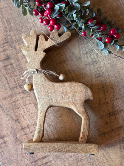 Mango Wood Deer Figurine