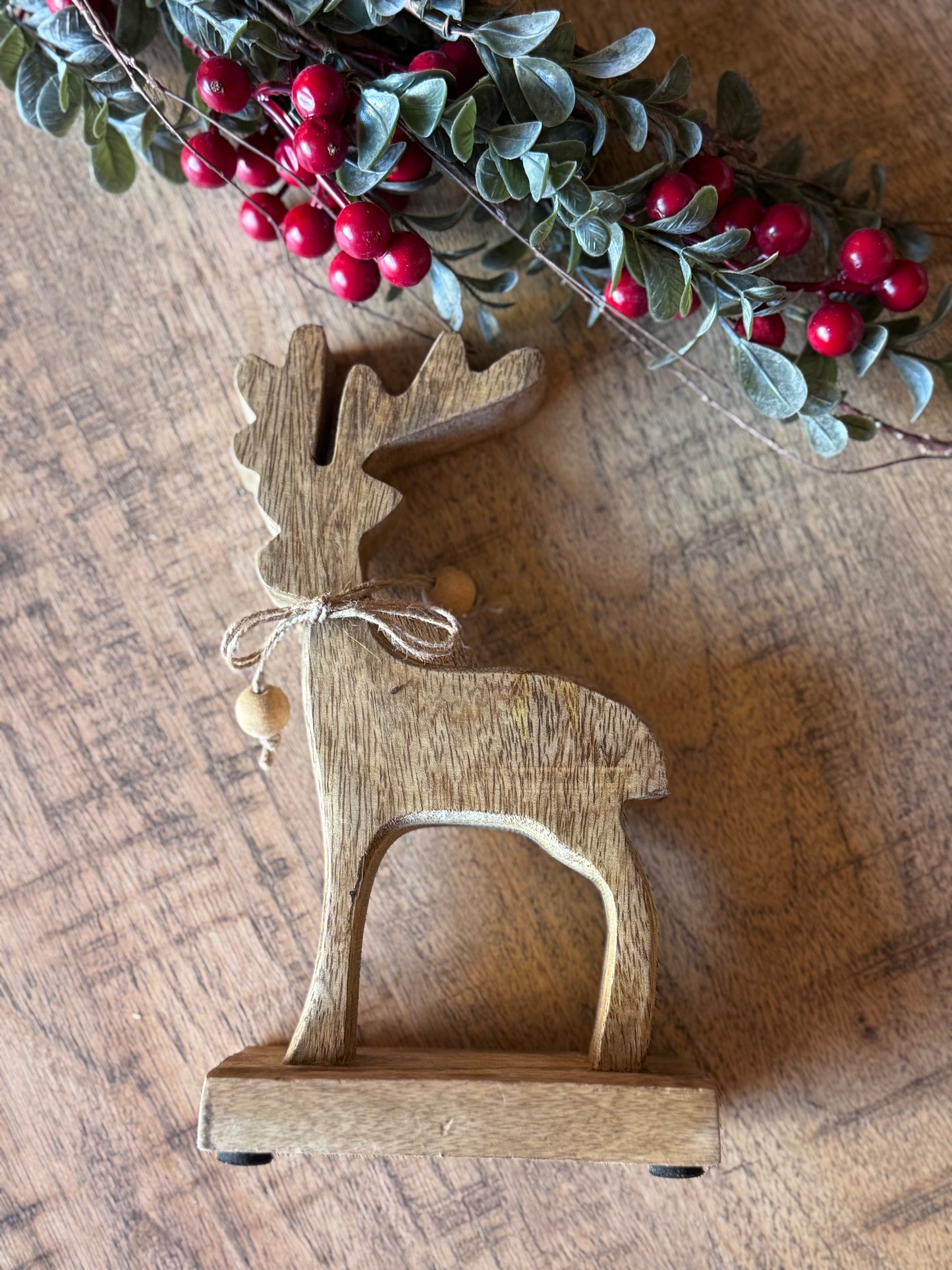 Mango Wood Deer Figurine