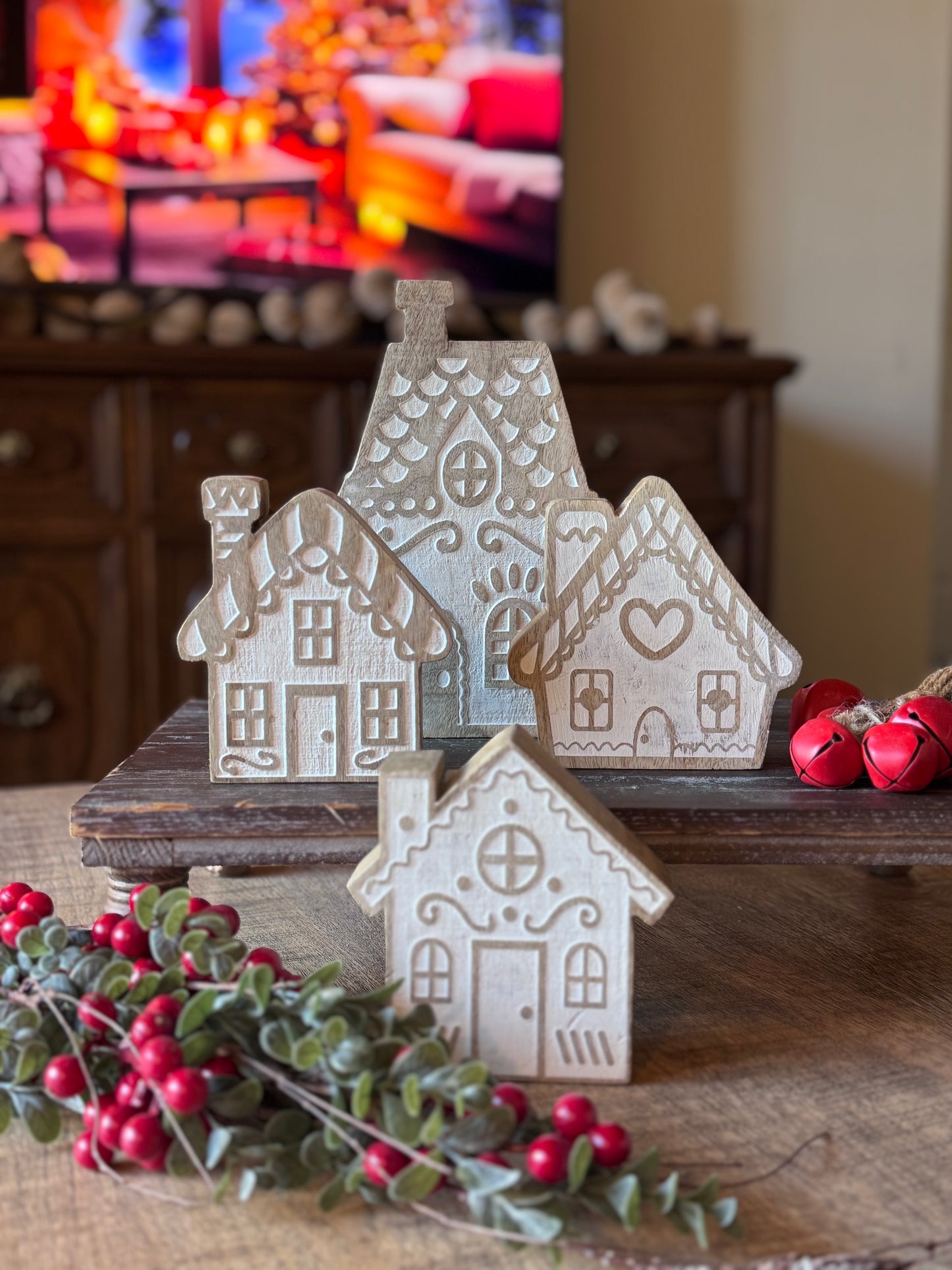 Candy Cane Lane Wood Houses