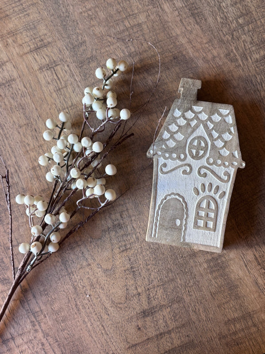 White Snowberry Floral Pick