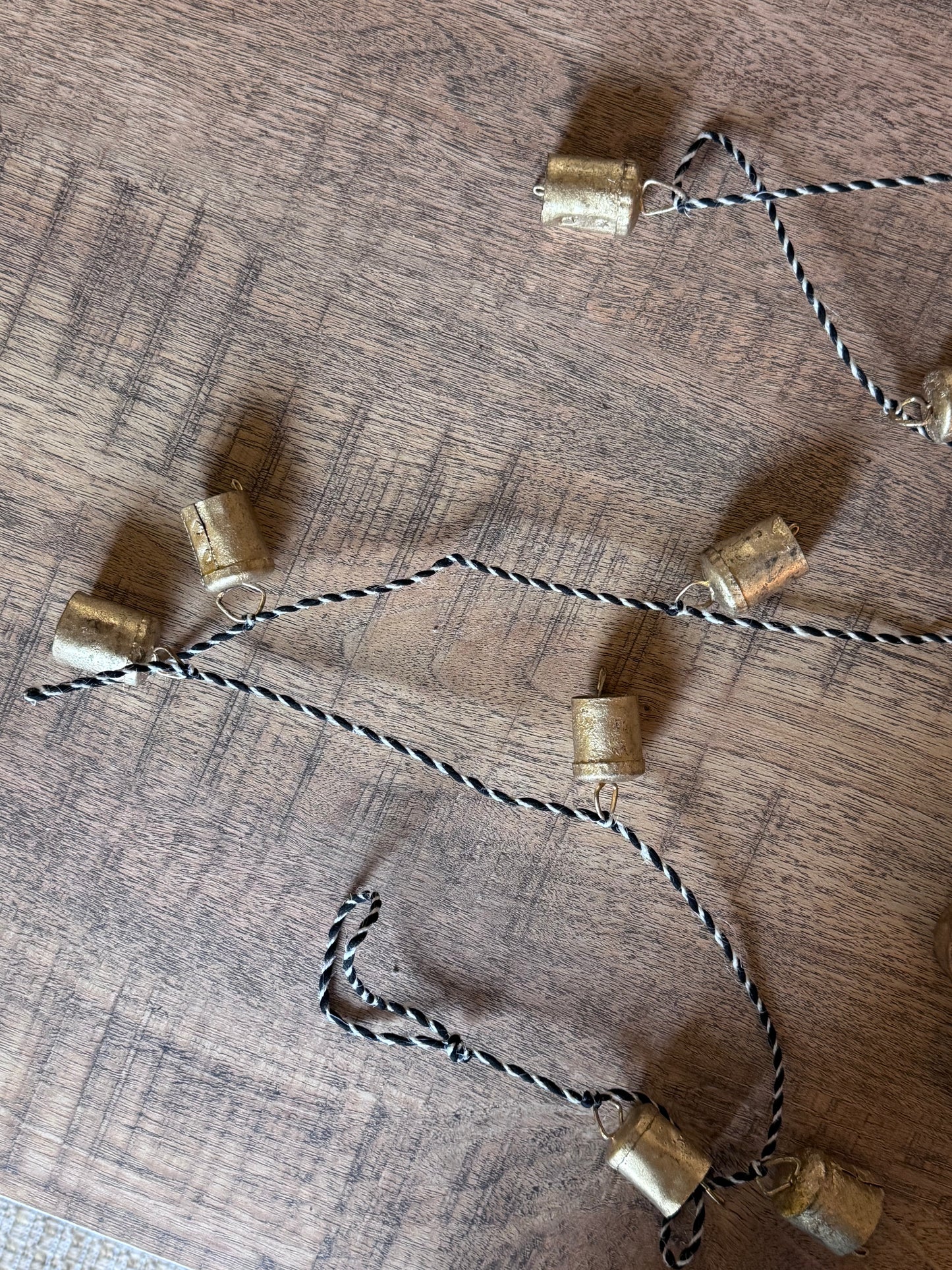 Gold Metal Bell Garland