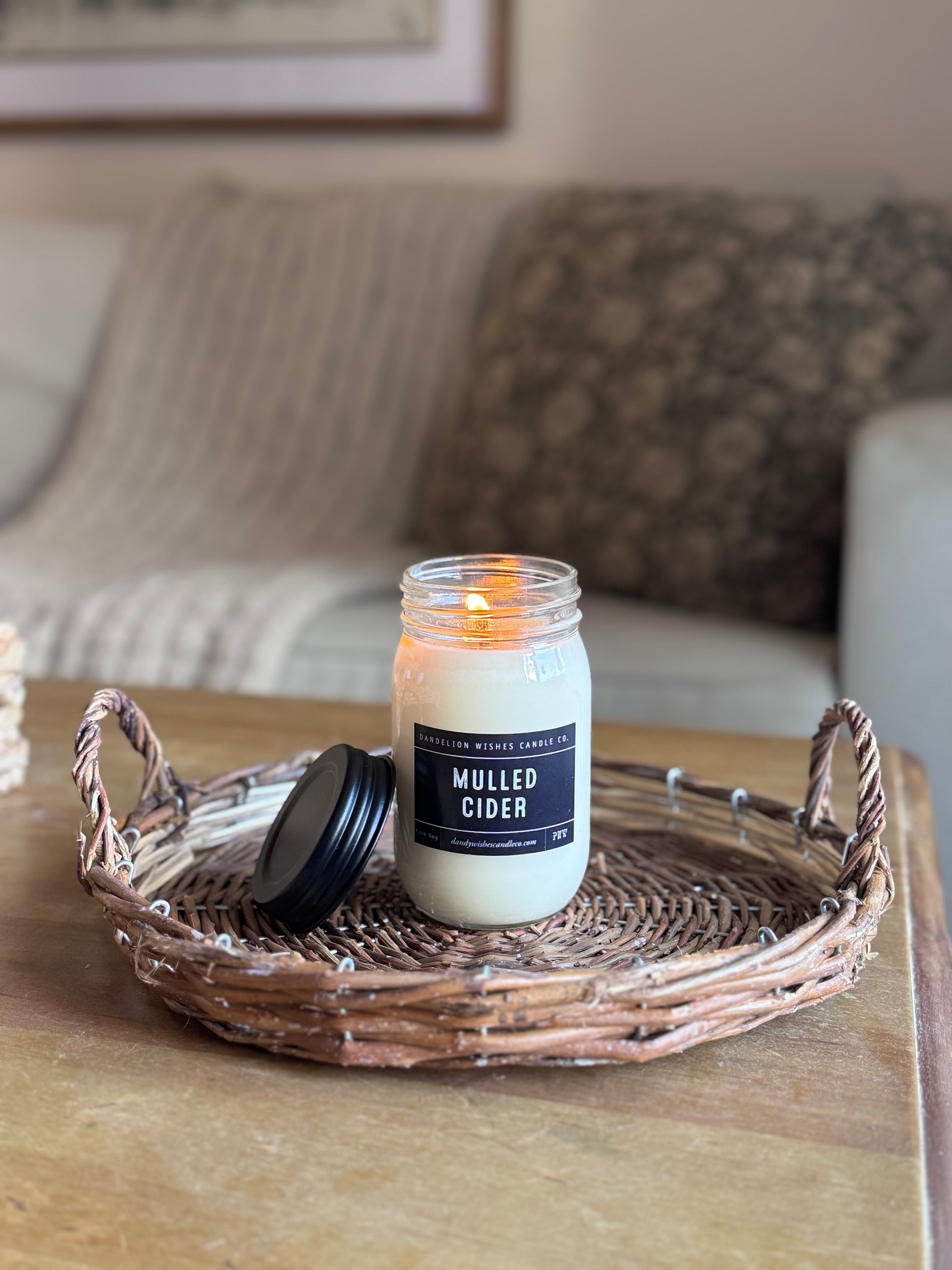 Flat Willow Woven Tray - Terra Cottage