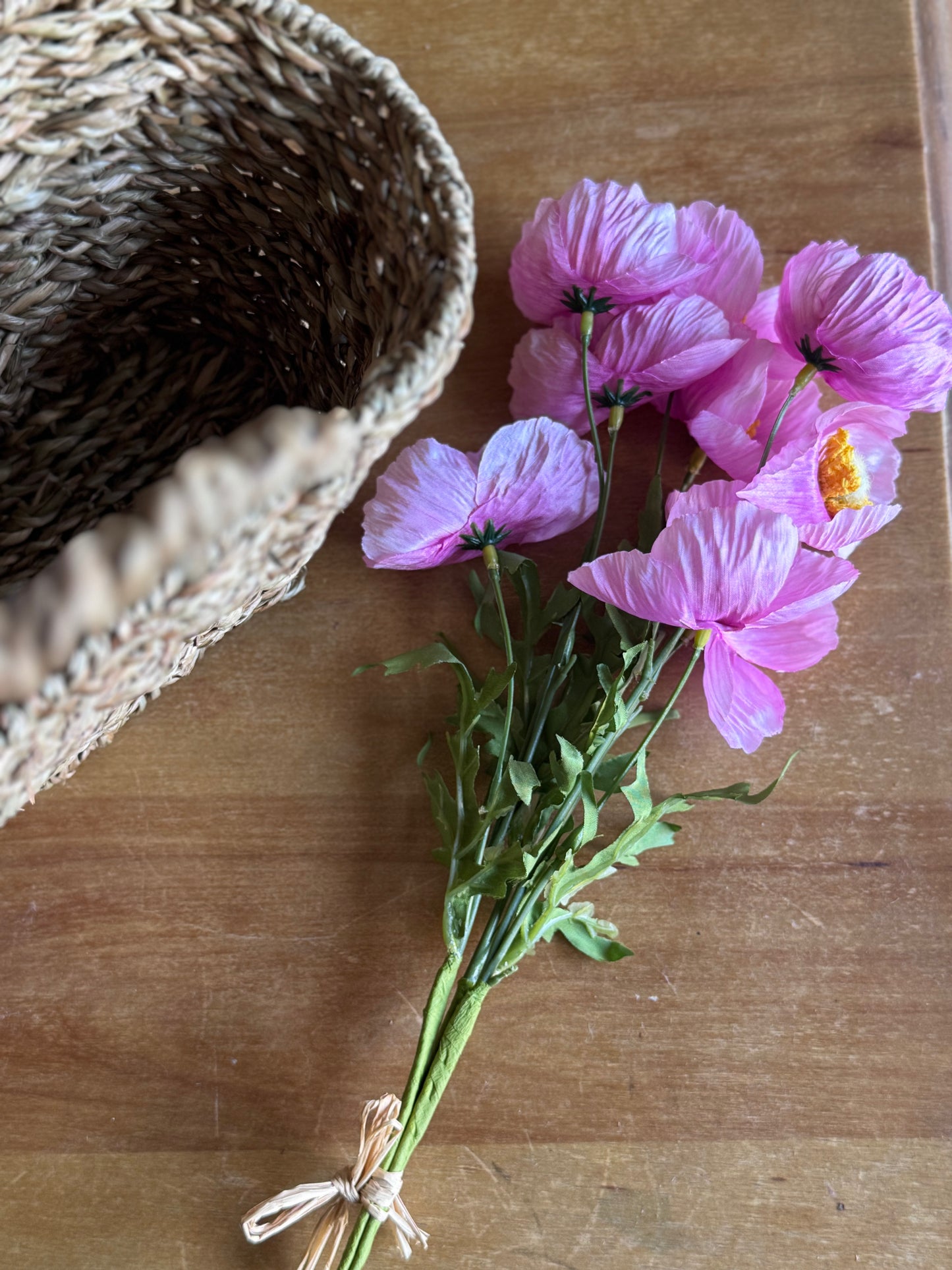 Pink Poppy Bundle of 3 Stems - Terra Cottage