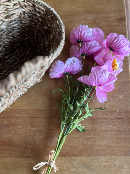 Pink Poppy Bundle of 3 Stems - Terra Cottage