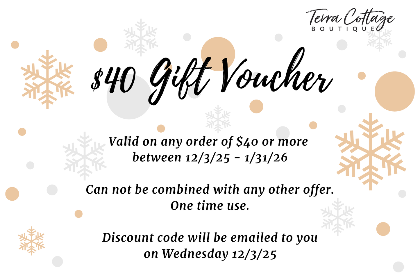 $40 Gift Voucher