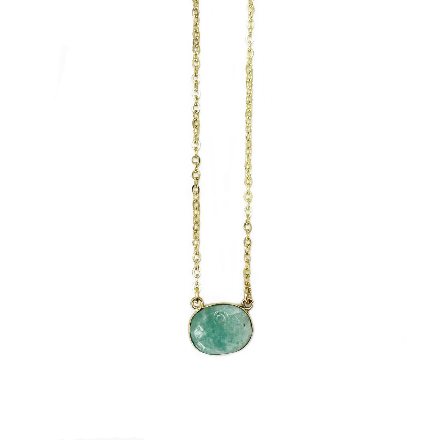 Gold Plated Amazonite Necklace