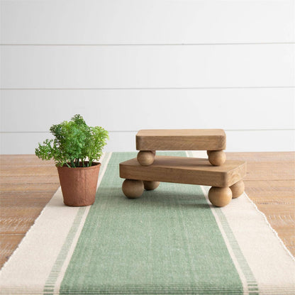 Wood Risers with Ball Feet